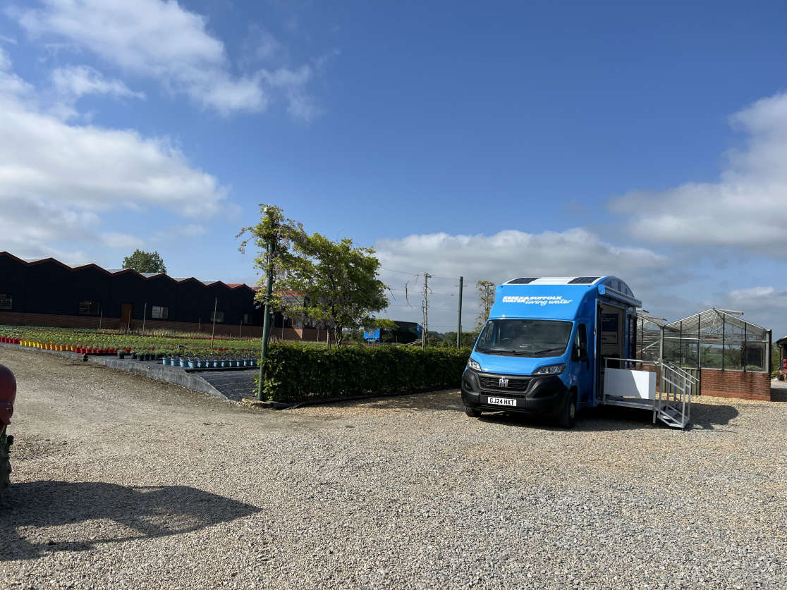 Van in car park