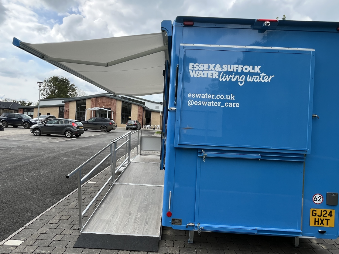 Van in car park